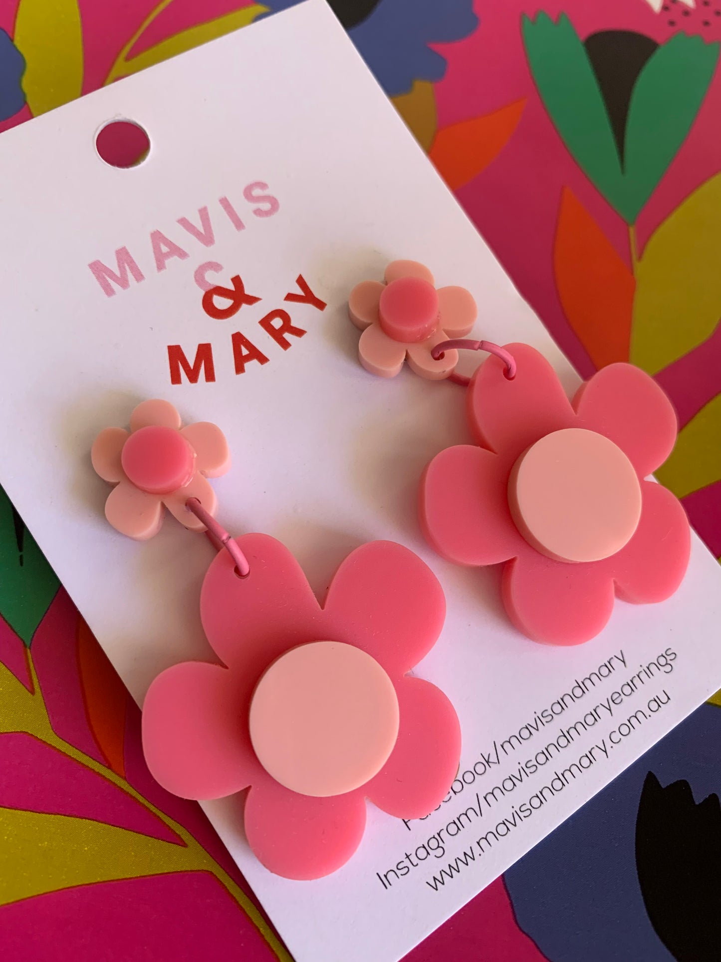 Flower double - pink/light pink