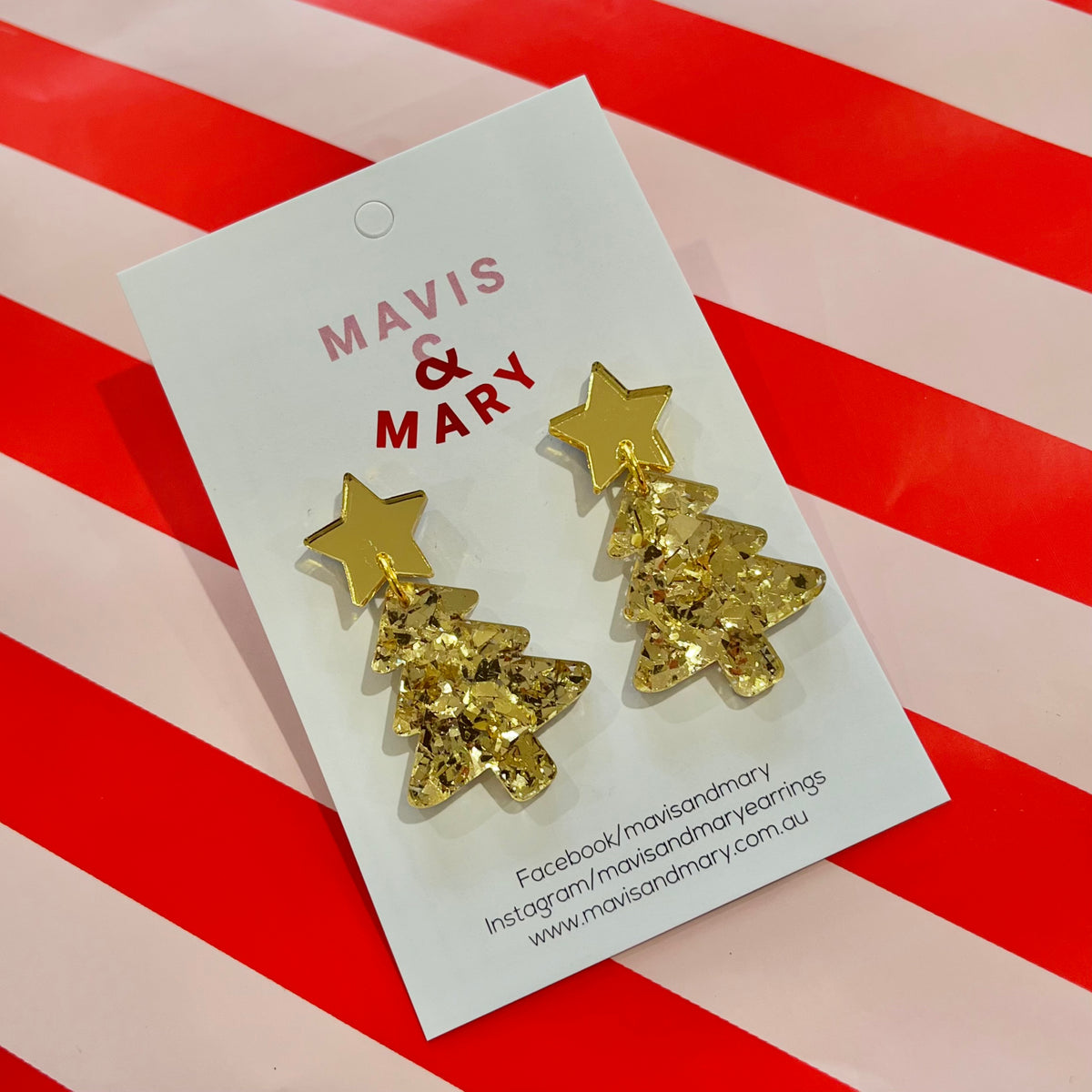 Christmas tree Gold sparkle