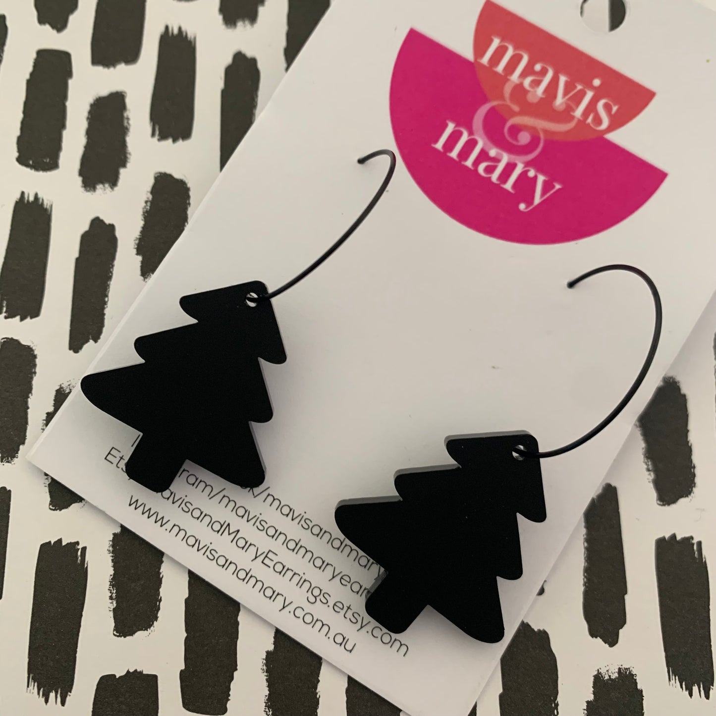 Christmas tree magic: black