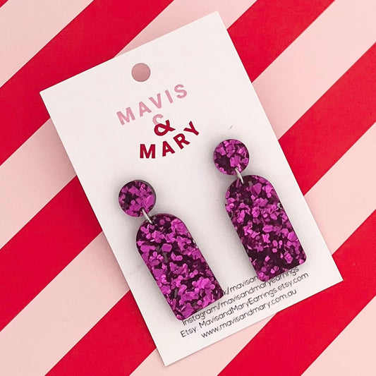 Purple rounded drop