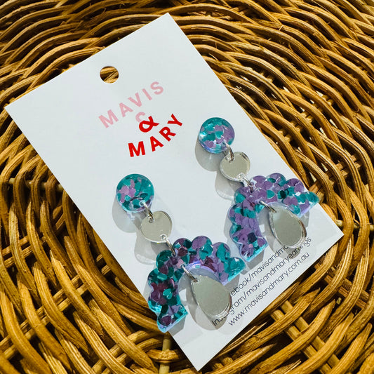 Mermaid sweet pea silver